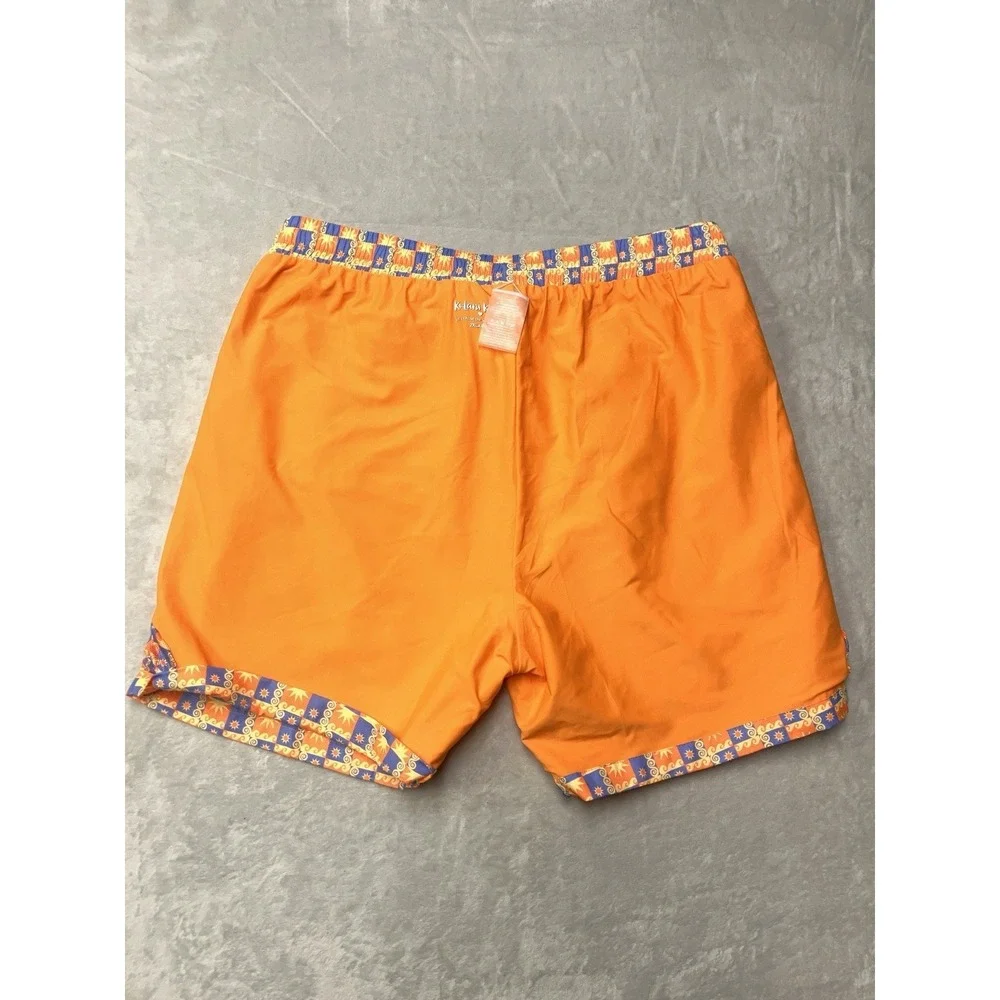 Kulani Kini's Swim Trunks Mens 2XL Celestial Sun AOP Pattern Funky Pool Shorts
